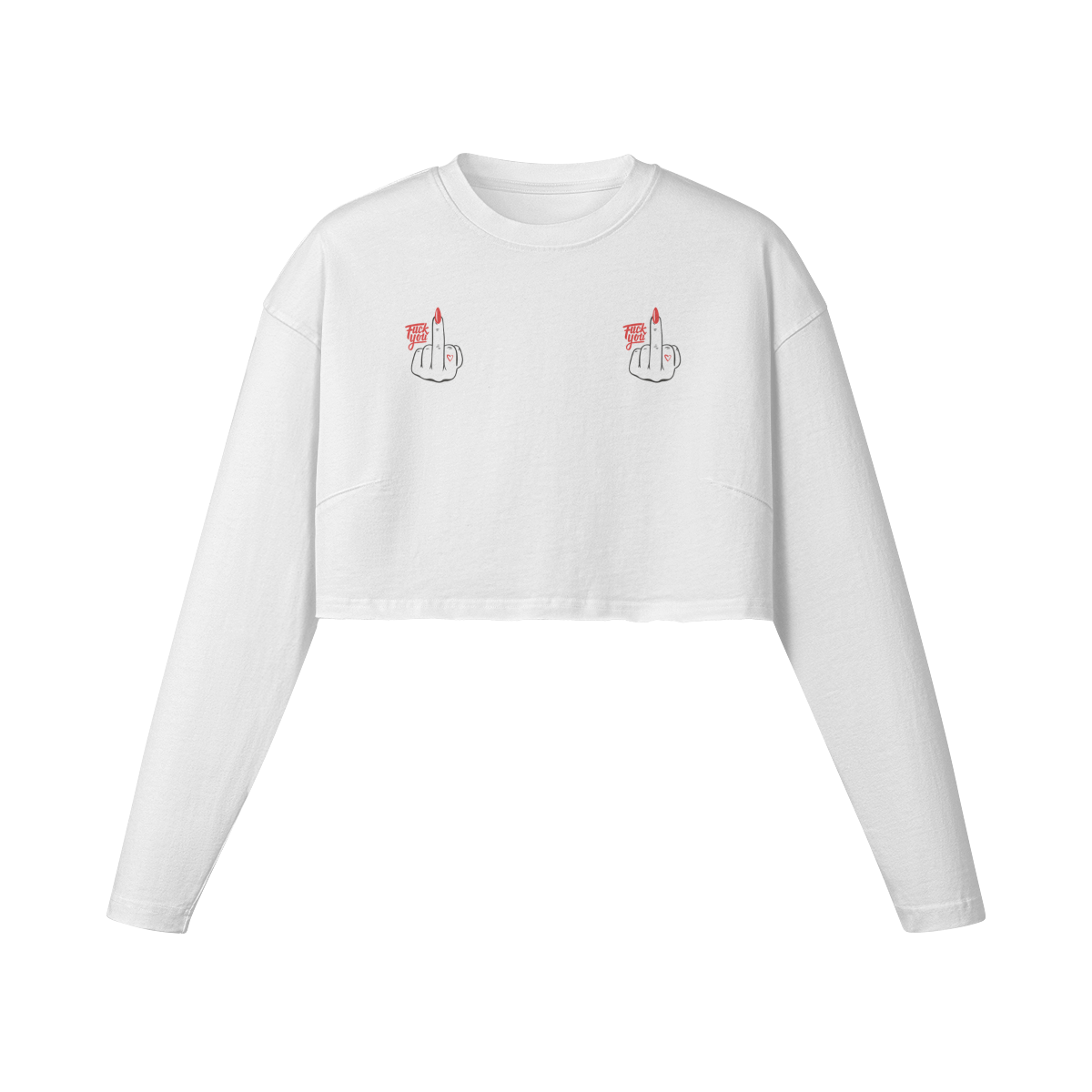 Women's Long Sleeve Crop Top