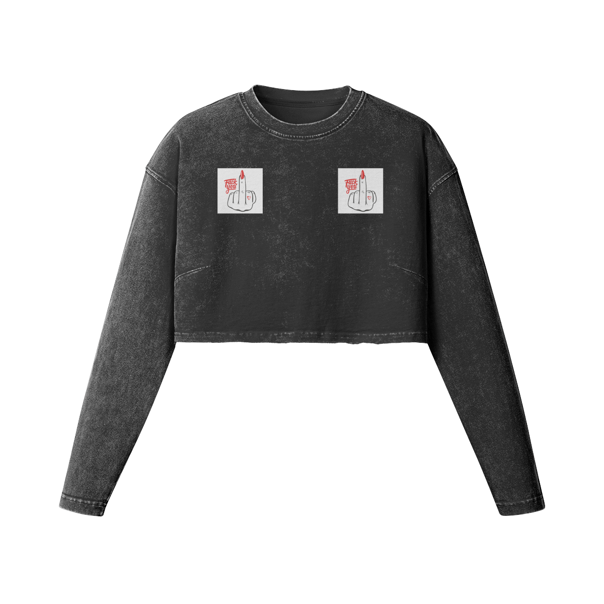 Women's Long Sleeve Crop Top